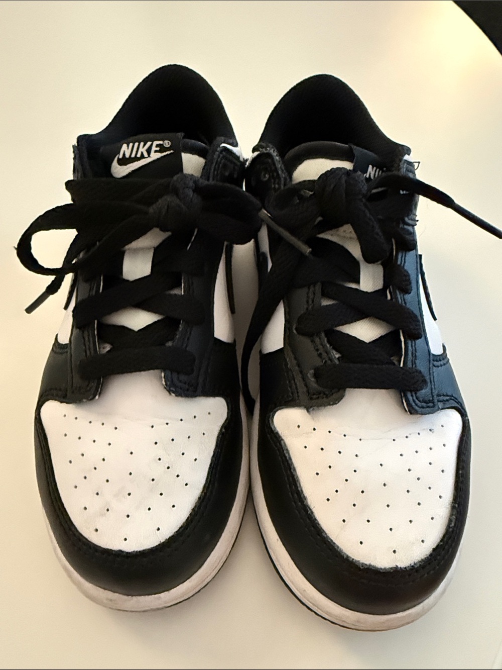 Nike Kids Black and White Low-Top Sneakers